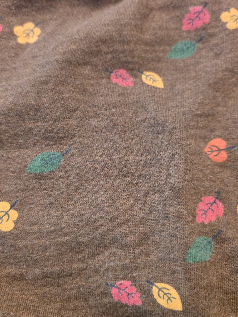 Little Green Radicals 18-24 Months Fall Leaves Leaf Sweatshirt Dress Organic - Picture 2 of 3